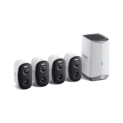 Kamera za nadzor Baseus N1, Wi-Fi, 2K, IP67, Spoljašnja, Set 4 komada ACSLH-01