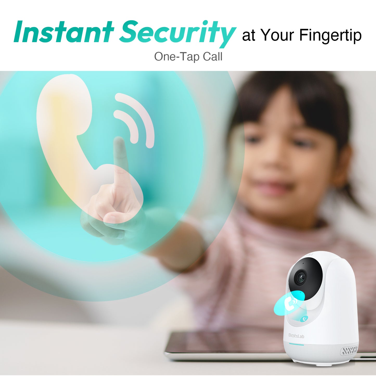 Surveillance Camera Botslab 2C Pro C222, Wi-Fi, 3K, Indoor 