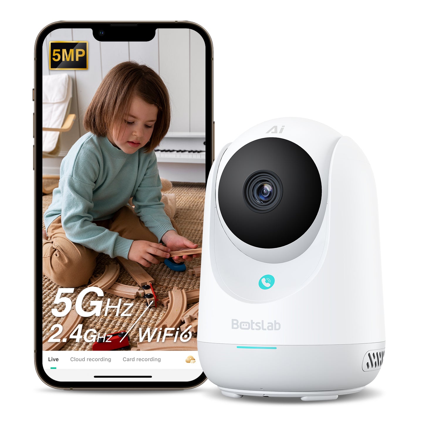 Surveillance Camera Botslab 2C Pro C222, Wi-Fi, 3K, Indoor 