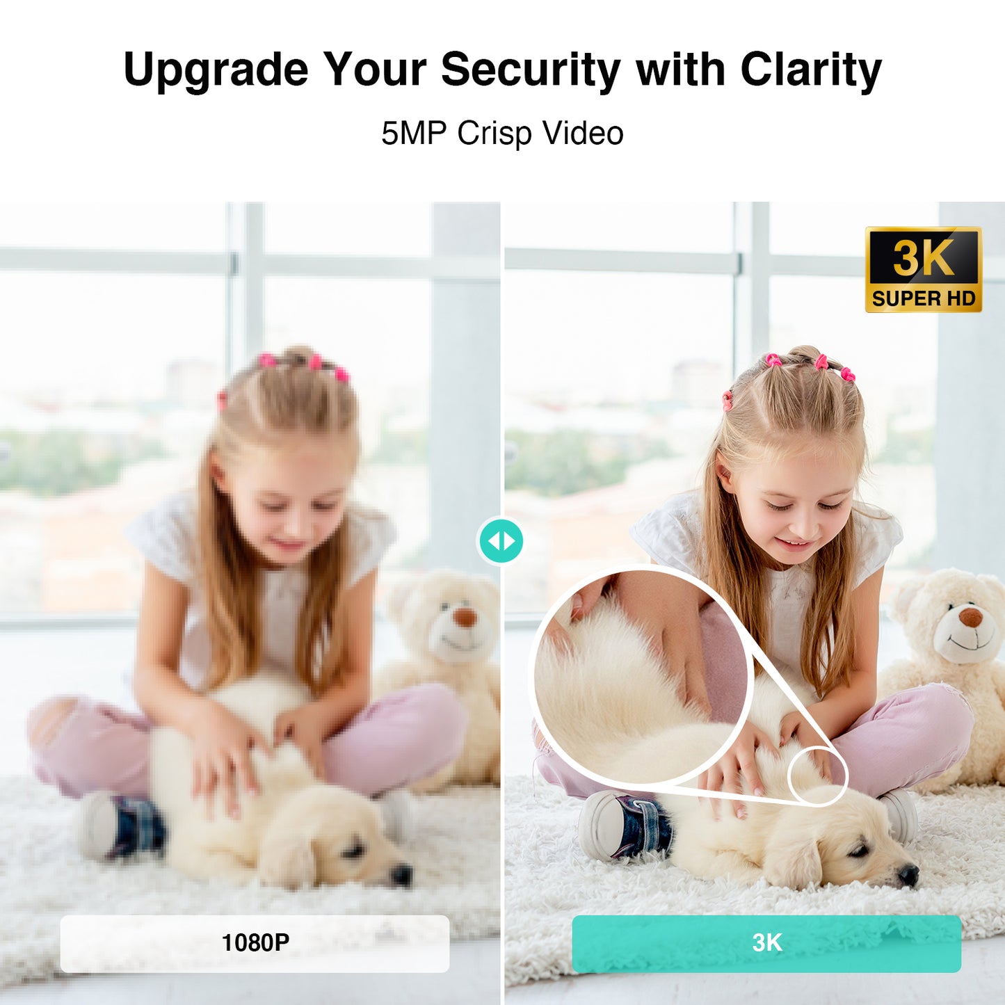 Surveillance Camera Botslab 2 Pro C221, Wi-Fi, 3K, Indoor 