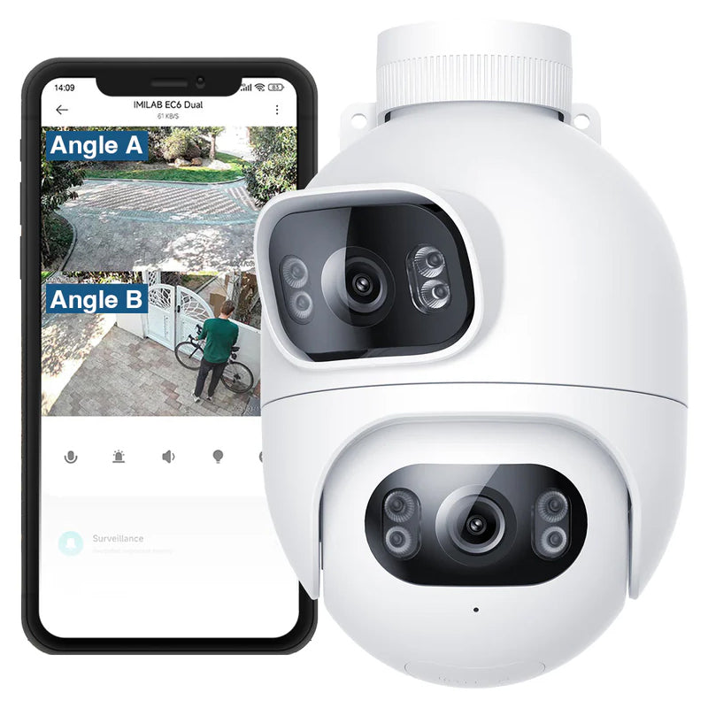 iMILAB Surveillance Camera iMILAB EC6 Dual, Wi-Fi, 2K, IP66, Outdoor CMSXJ68A 