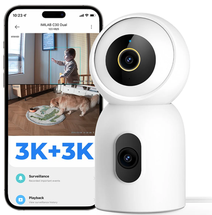iMILAB C30 Dual nadzorna kamera, Wi-Fi, 3K, unutrašnja, CMSXJ111A
