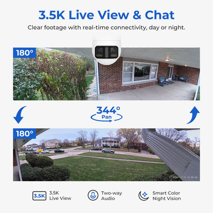 Kamera za nadzor iMILAB EC6 Panorama, Wi-Fi, 3.5K, IP66, Eksterijer CMSXJ115A