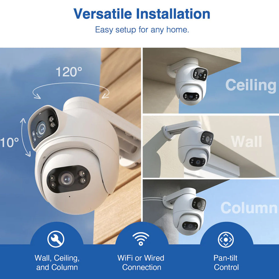 iMILAB Surveillance Camera iMILAB EC6 Dual, Wi-Fi, 2K, IP66, Outdoor CMSXJ68A 