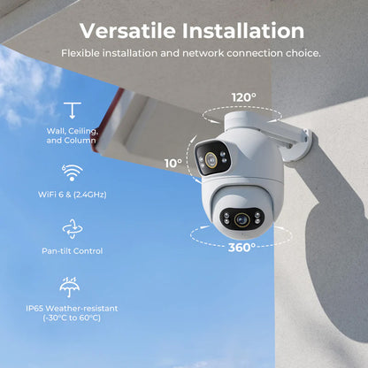 Kamera za nadzor iMILAB EC6 Dual, Wi-Fi, 3K, IP66, Eksterijer CMSXJ68A