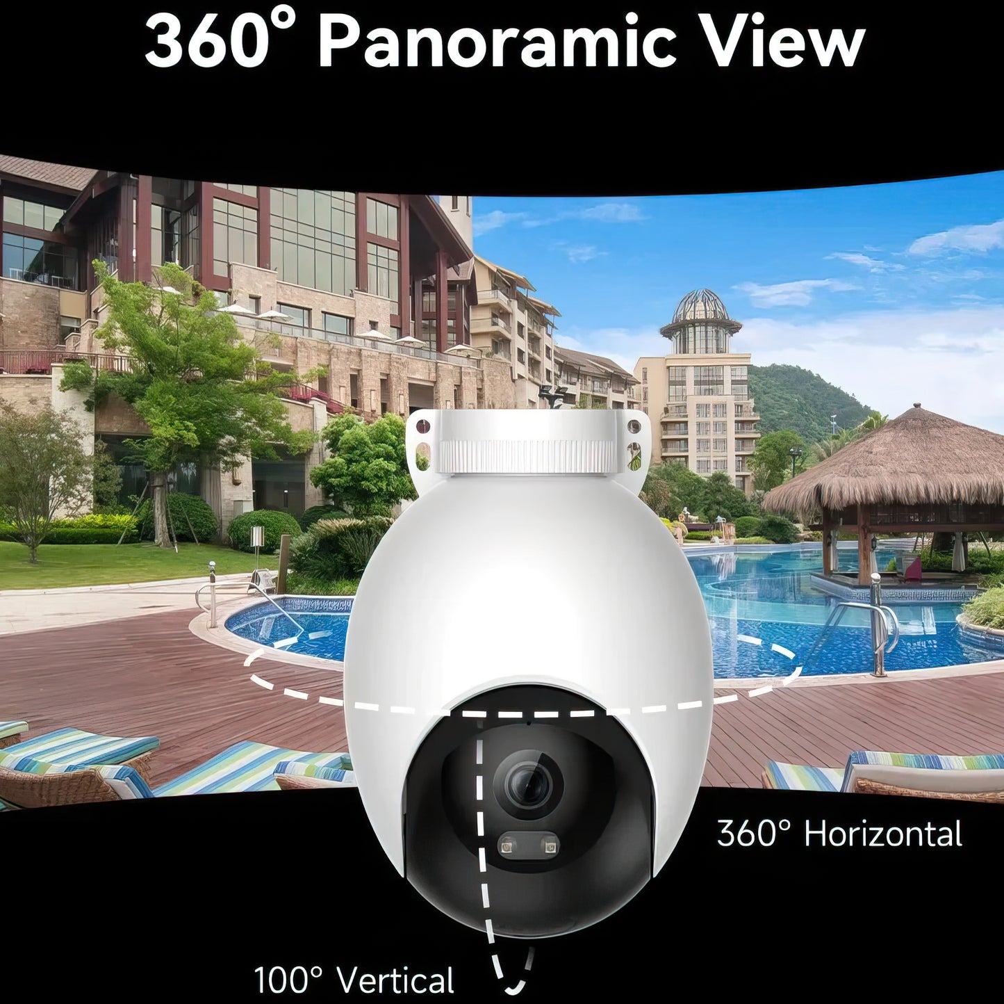 Surveillance Camera iMILAB EC6, Wi-Fi, 3K, IP66, Outdoor CMSXJ65A CMSXJ65A 