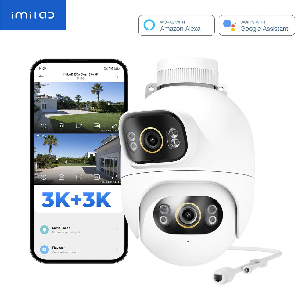 Kamera za nadzor iMILAB EC6 Dual, Wi-Fi, 3K, IP66, Eksterijer CMSXJ68A