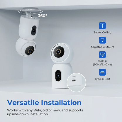 iMILAB C30 Dual nadzorna kamera, Wi-Fi, 3K, unutrašnja, CMSXJ111A
