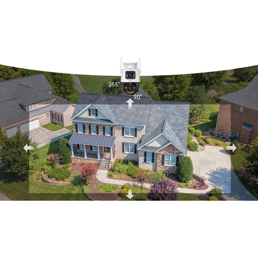 Kamera za nadzor Imou Cruiser Dual 2 Pro, Wi-Fi, 2.5K + 2.5K, IP65, Spoljašnja, Bela IPC-S7XFP-8U0WED