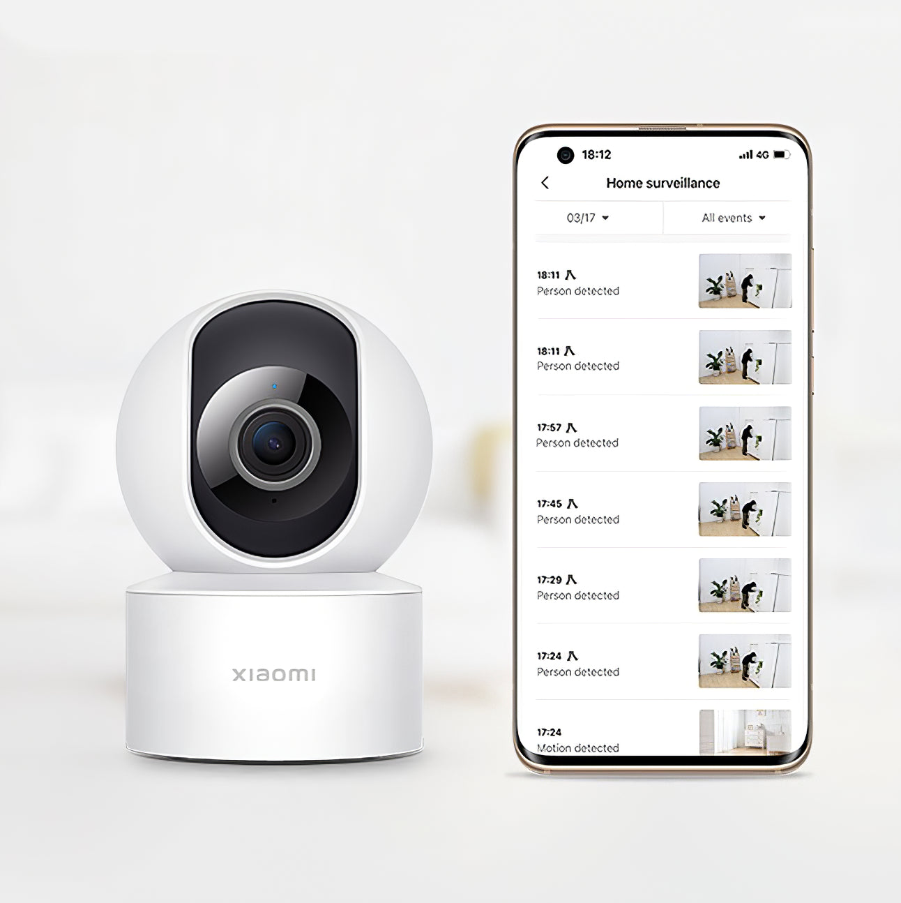 Kamera za nadzor Xiaomi C200, Wi-Fi, 1080P, za unutrašnju upotrebu BHR6766GL