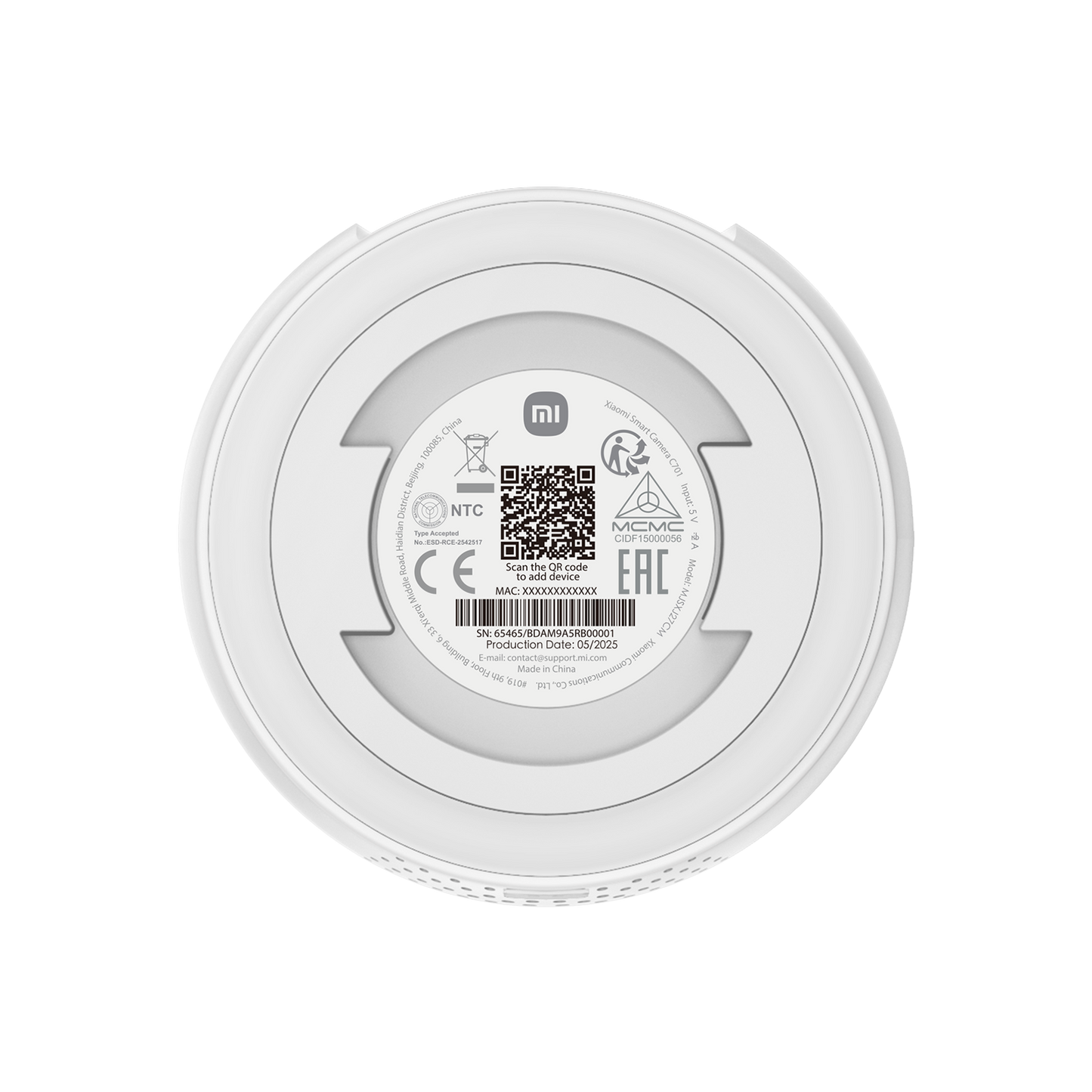 Kamera za nadzor Xiaomi C701, Wi-Fi, 4K, Unutrašnja BHR07X7EU