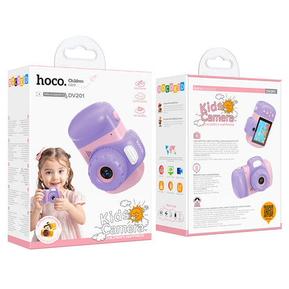 Digitalna kamera HOCO DV201 Kids, 1080P, 2MP, Roze