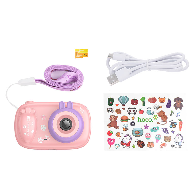 Digitalna Kamera HOCO DV205 Kids, 720P, 1MP, Roze