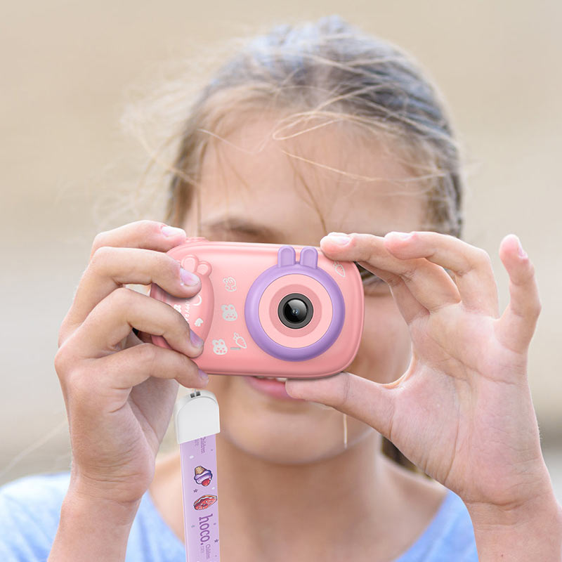 Digitalna Kamera HOCO DV205 Kids, 720P, 1MP, Roze