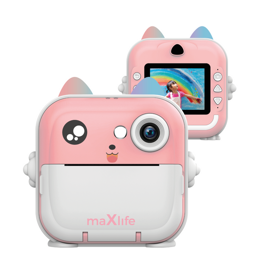 Digitalna kamera sa funkcijom štampanja MaXlife MXPC-100 Kids, Roze