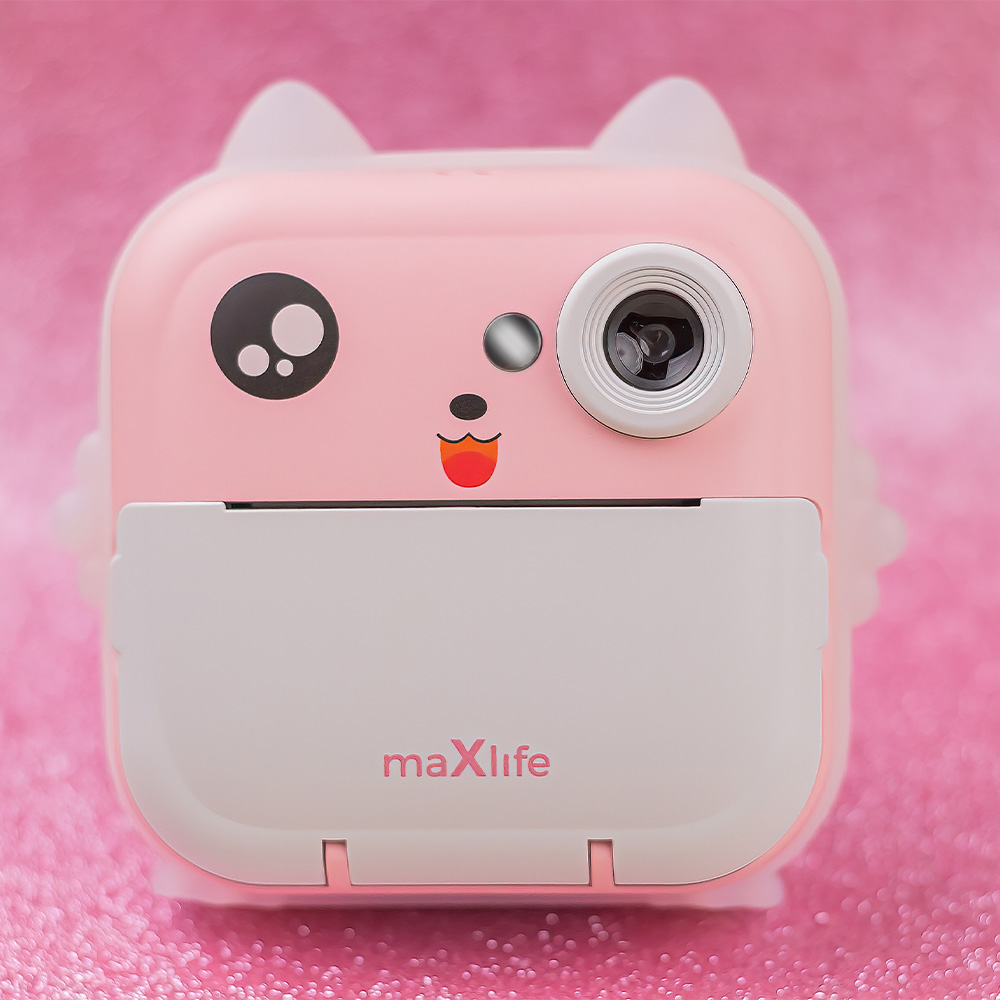 Digitalna kamera sa funkcijom štampanja MaXlife MXPC-100 Kids, Roze