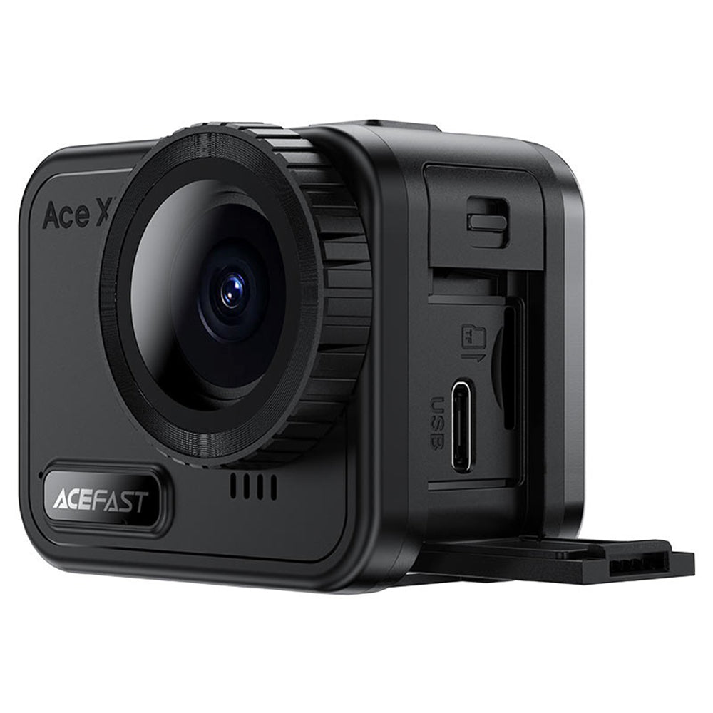 Sportska kamera Acefast X1, 4K, Wi-Fi, Crna