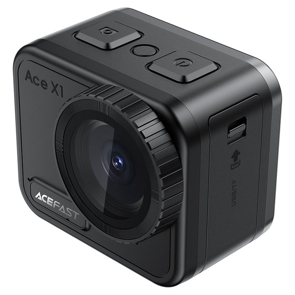 Sportska kamera Acefast X1, 4K, Wi-Fi, Crna