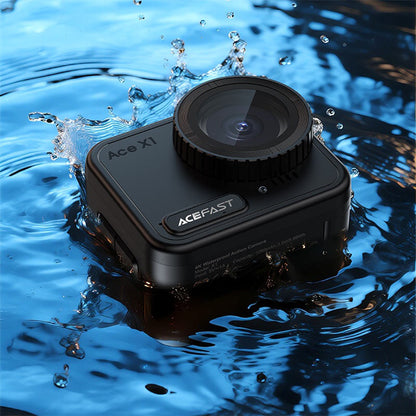 Sportska kamera Acefast X1, 4K, Wi-Fi, Crna