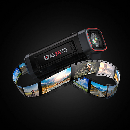 Sportska kamera Akeeyo 710 Lite za bicikl/motocikl, 2K, Wi-Fi, crna
