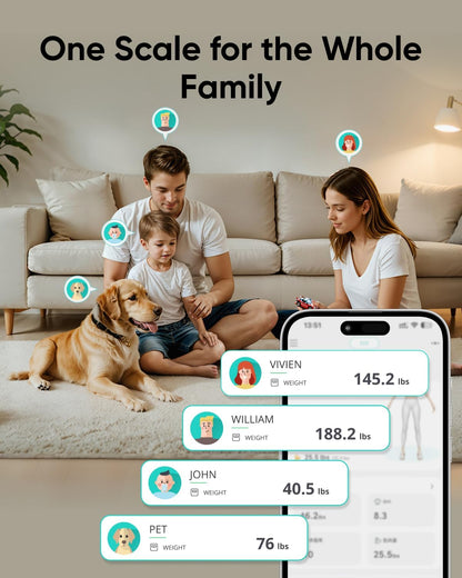Digitalna vaga Eufy Smart Scale C20, Crna T9130011