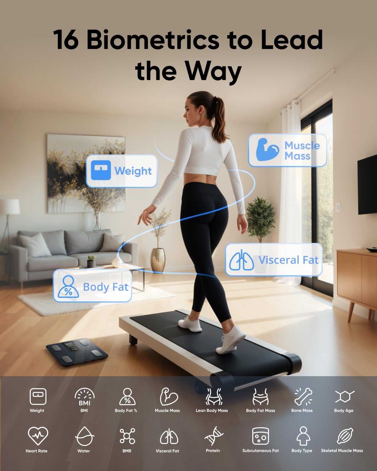 Digitalna vaga Eufy Smart Scale C20, Crna T9130011