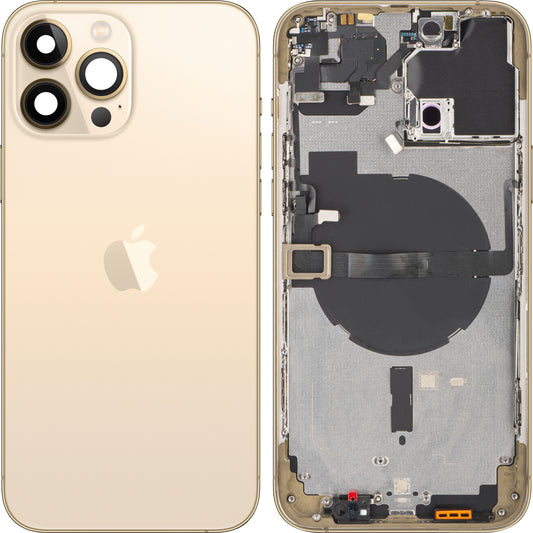 Stražnji poklopac baterije za Apple iPhone 13 Pro Max, sa srednjim kućištem, zlatni, zamjenski