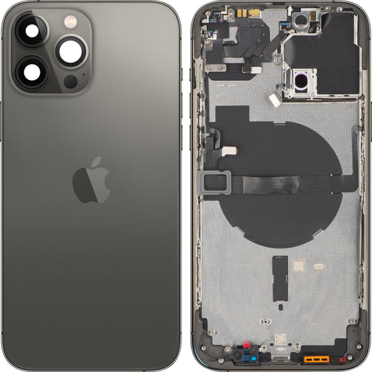 Stražnji poklopac baterije Apple iPhone 13 Pro Max, srednji okvir, crni (grafit), zamjenski (razred B)