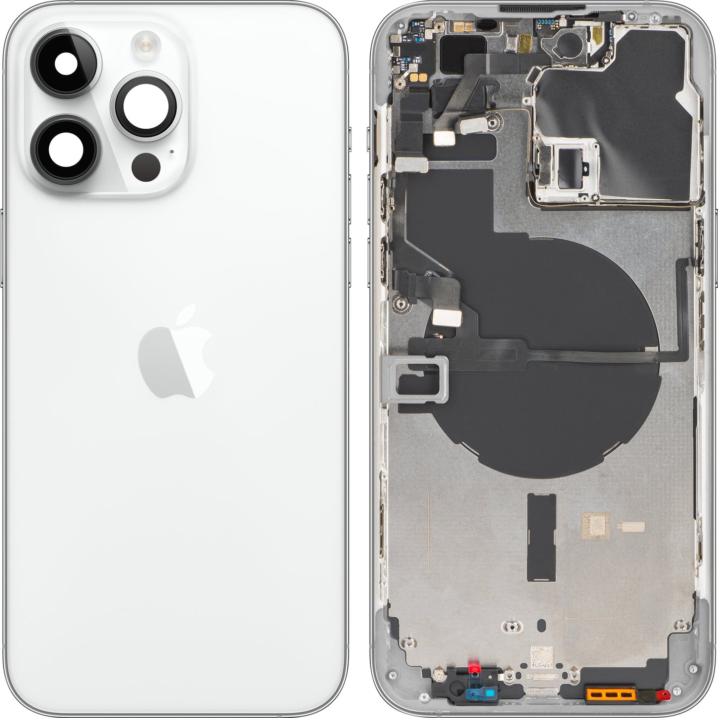 Poklopac baterije Apple iPhone 14 Pro Max, sa srednjom kućištem, srebrni, Swap