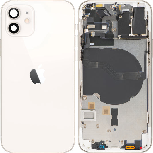 Apple iPhone 12 Battery Cover, With Half Case, White, Swap
