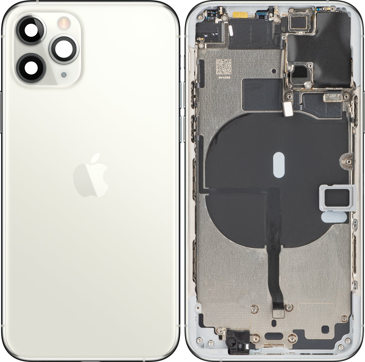 Kućište baterije Apple iPhone 11 Pro, sa srednjim okvirom, srebrno, Swap