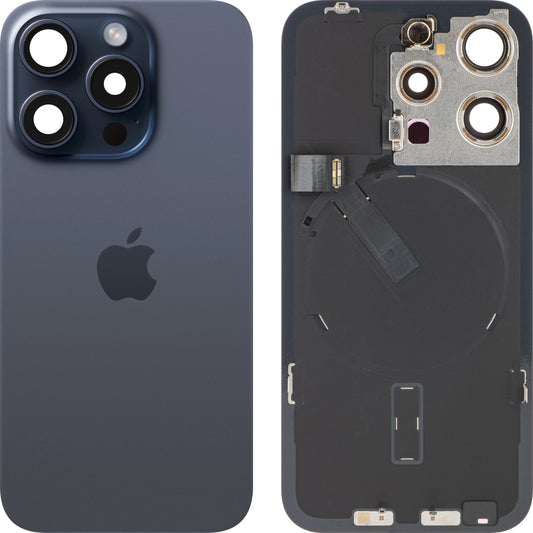 Apple iPhone 15 Pro Battery Cover, Blue (Blue Titanium), Swap 