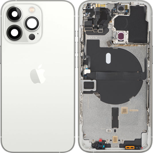 Stražnji poklopac baterije za Apple iPhone 13 Pro, srednji okvir, srebrni, Swap