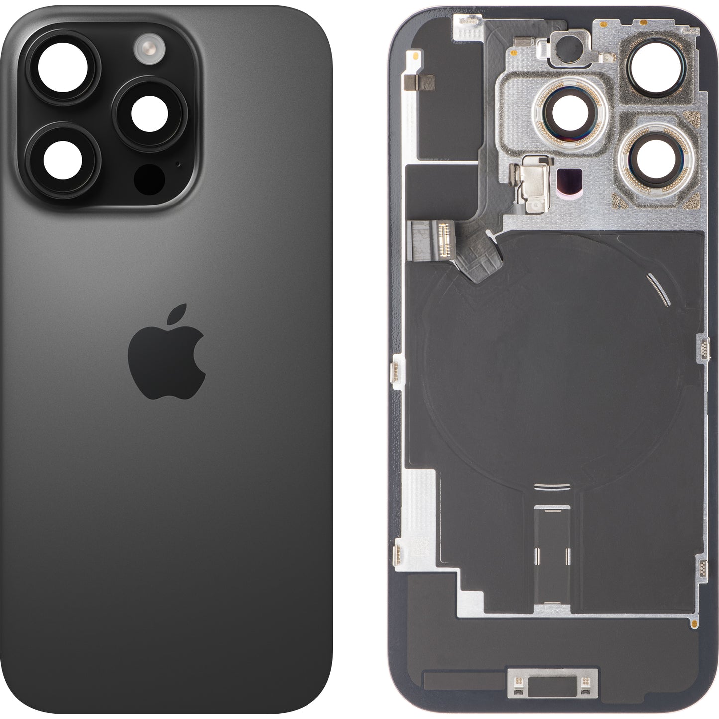 Poklopac baterije Apple iPhone 16 Pro, Crni (Black Titanium), Swap