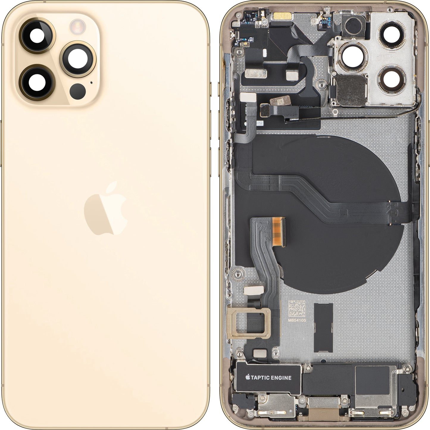 Kućište baterije Apple iPhone 12 Pro, sa srednjim kućištem, komplet delova, zlatno, zamena