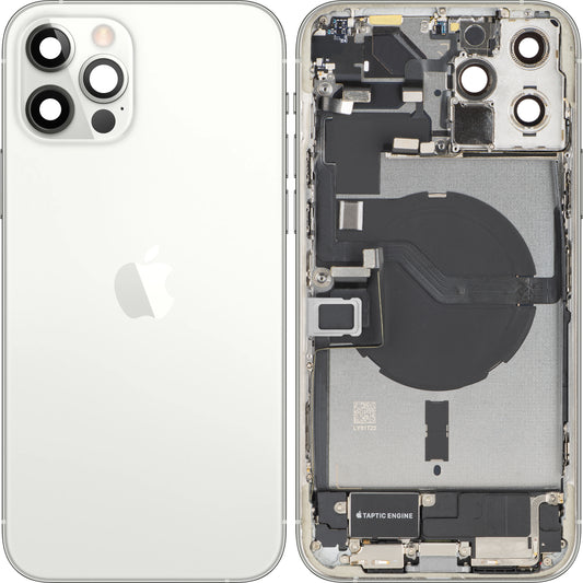 Poklopac baterije Apple iPhone 12 Pro Max, sa srednjom kućištem, kompletan, srebrni, Swap