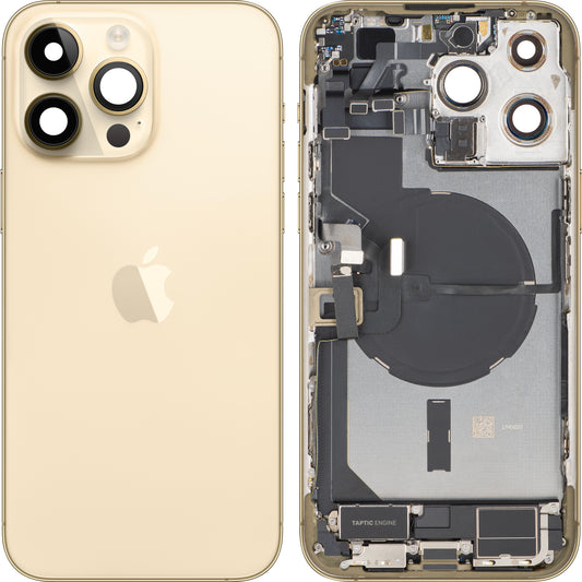 Poklopac baterije Apple iPhone 14 Pro Max, sa srednjom kućištem, kompletan, zlatni, zamena