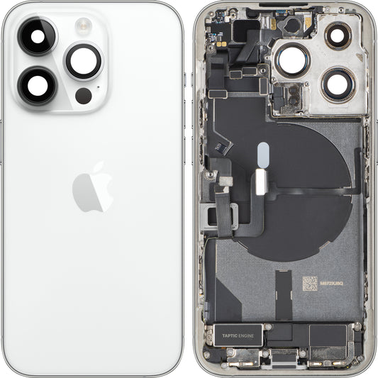 Kućište baterije Apple iPhone 14 Pro, sa srednjim kućištem, kompletni delovi, srebrno, zamena