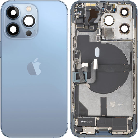 Kućište baterije Apple iPhone 13 Pro, sa srednjim kućištem, komplet delova, plavo (Sierra Blue), zamena