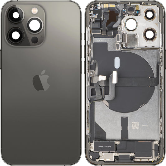 Poklopac baterije Apple iPhone 13 Pro, sa srednjom kućištem, kompletan, crni (grafit), zamena
