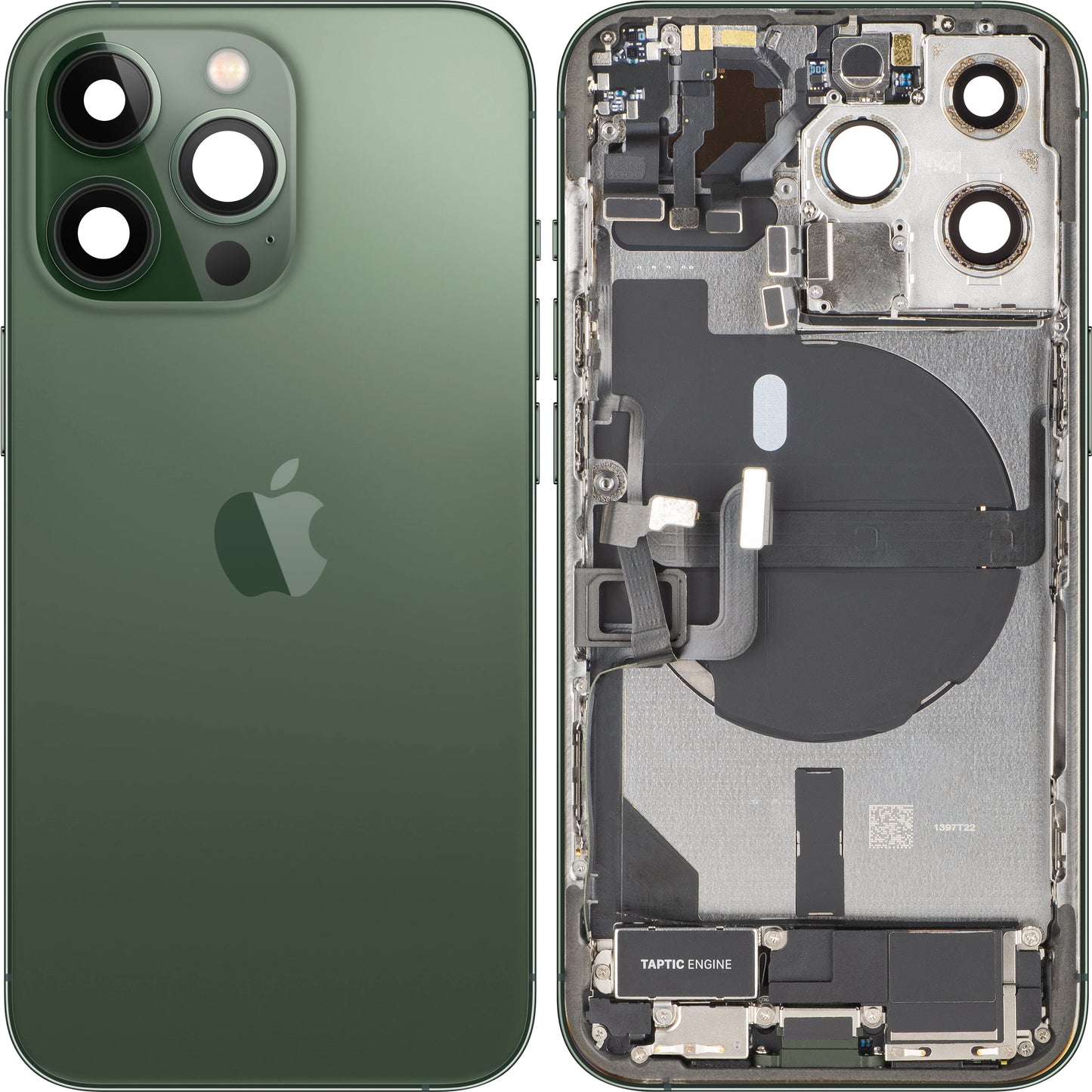 Poklopac baterije Apple iPhone 13 Pro, sa srednjom kućištem, kompletan, Zelen (Alpine Green), Swap