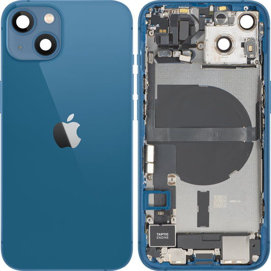 Kućište baterije Apple iPhone 13, sa srednjim delom kućišta, Komplet delova, Plavo, Zamena