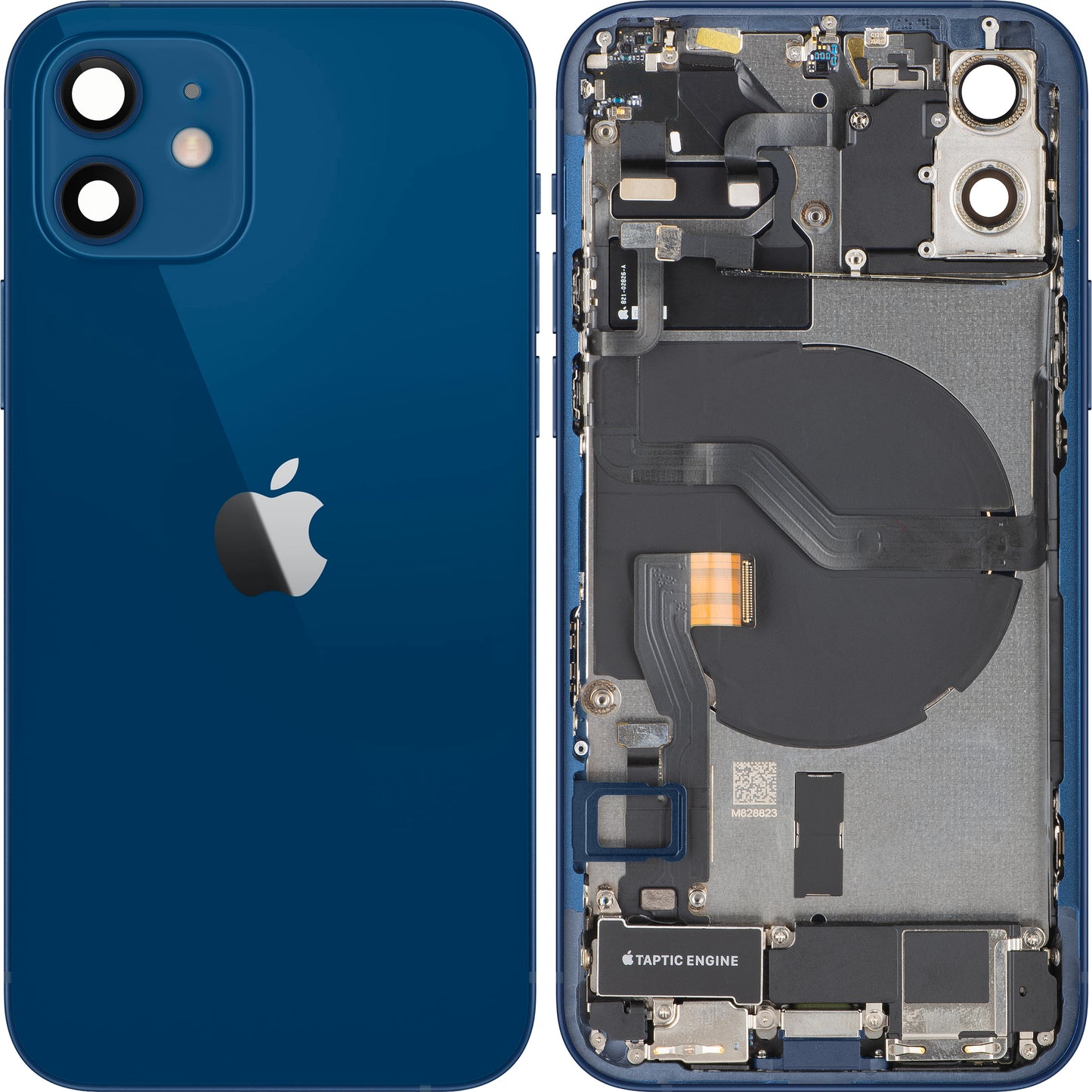 Kućište baterije Apple iPhone 12, sa srednjim okvirom, komplet delova, plavo, zamena