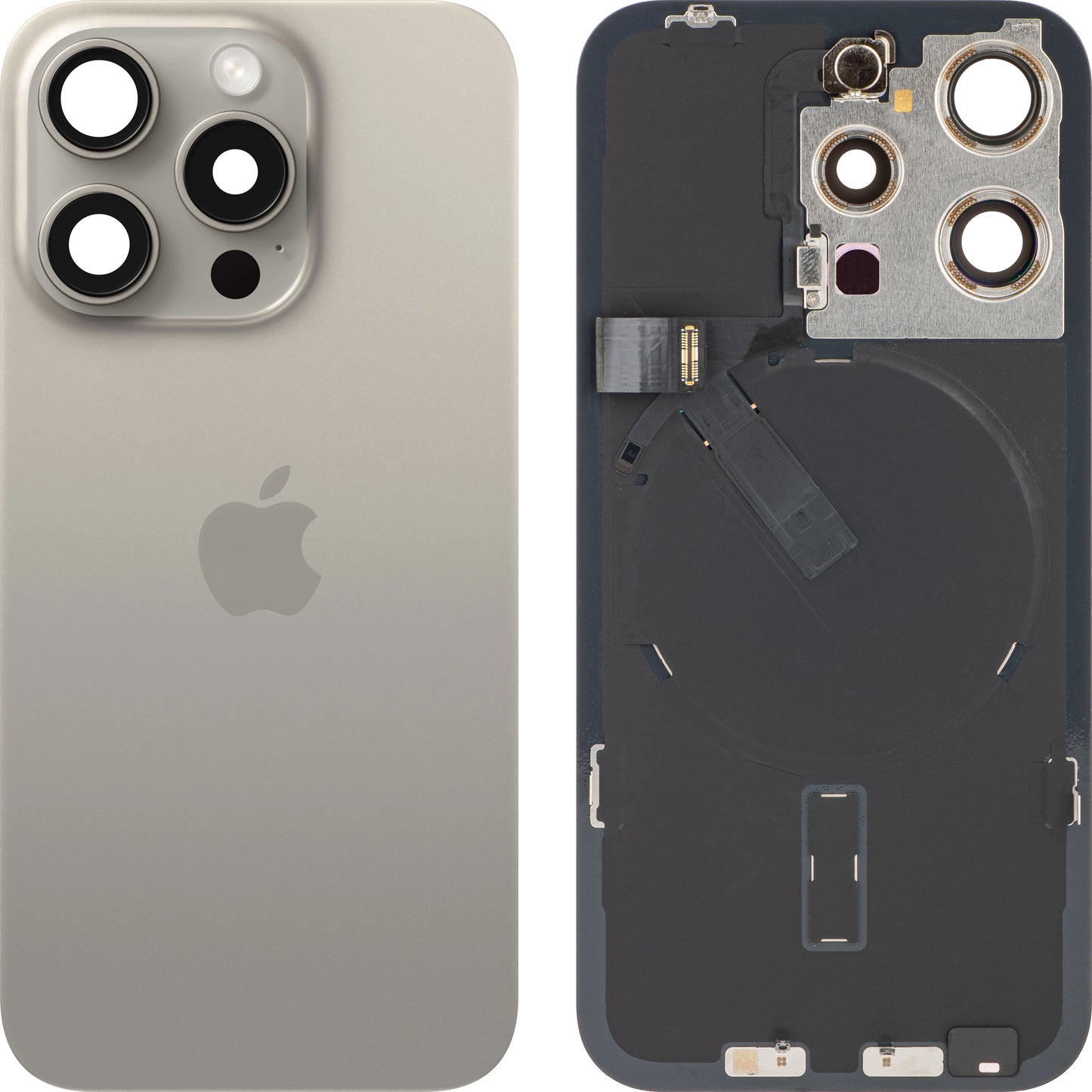 Poklopac baterije Apple iPhone 15 Pro, Bež (Prirodni Titanijum), Zamena