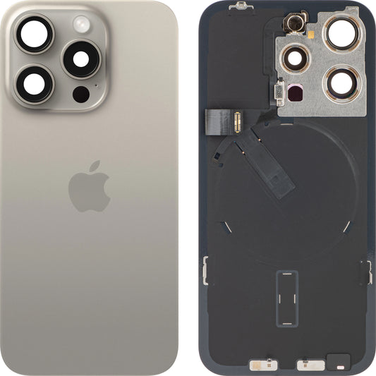 Poklopac baterije Apple iPhone 15 Pro, Bež (Prirodni Titanijum), Zamena