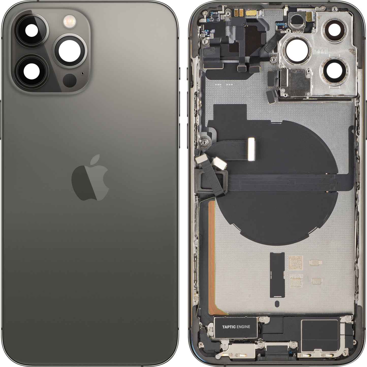 Poklopac baterije Apple iPhone 13 Pro Max, sa srednjim kućištem, kompletni delovi, crna (grafit), zamena