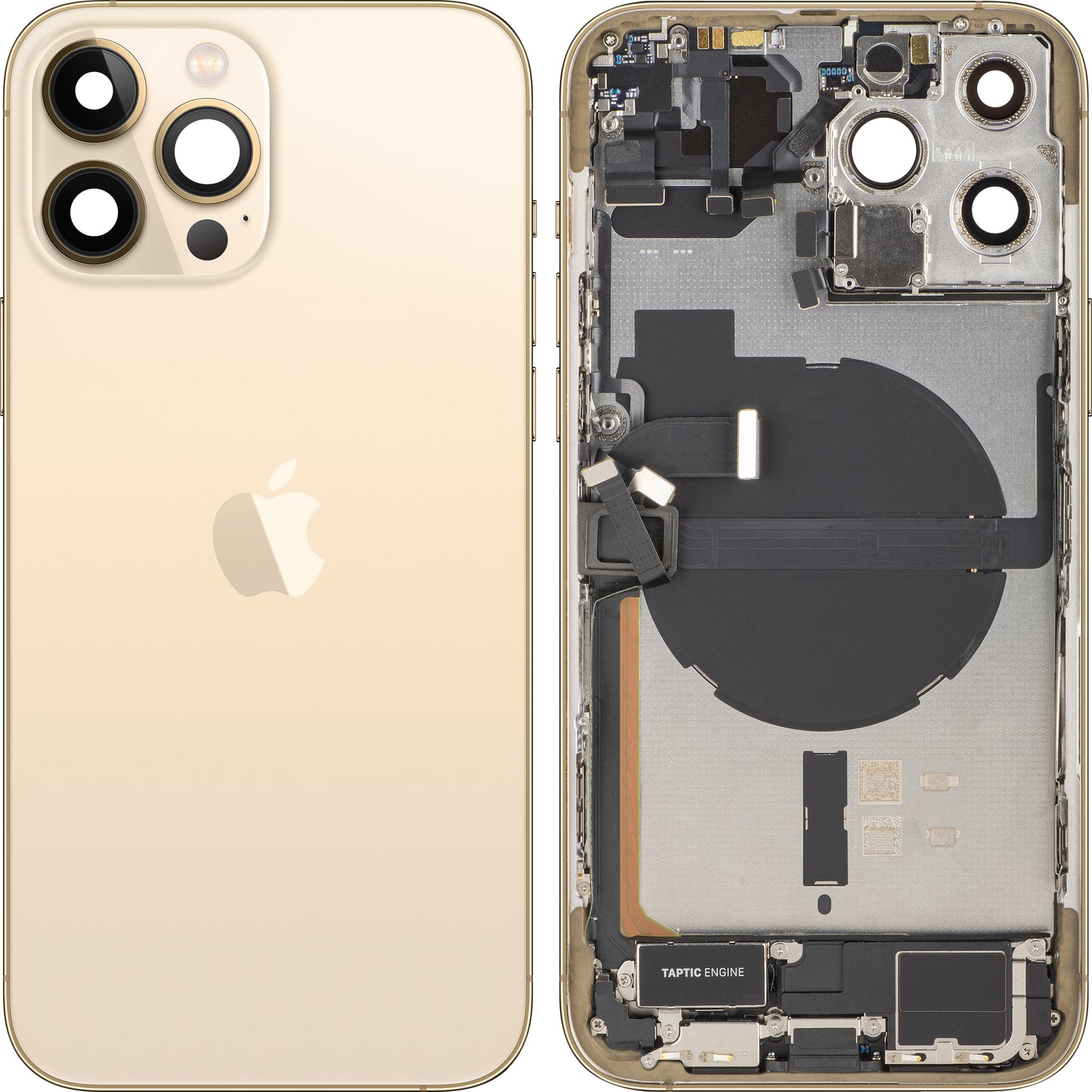 Poklopac baterije Apple iPhone 13 Pro Max, sa srednjom kućištem, kompletan, zlatni, zamena