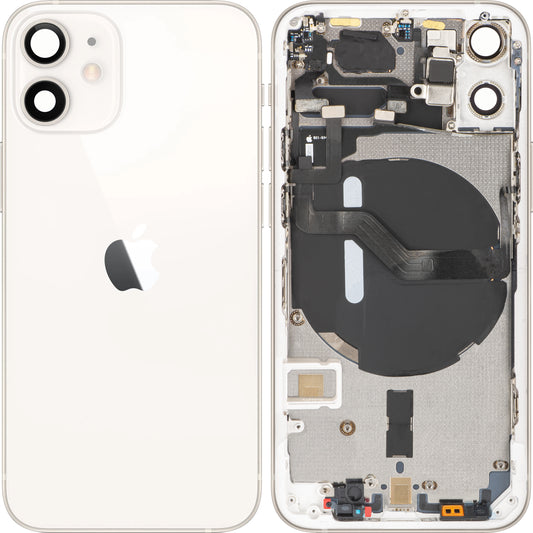 Poklopac baterije Apple iPhone 12 mini, sa srednjom kućištem, beli, Swap