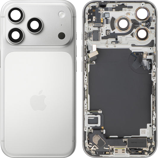 Kućište baterije Apple iPhone 17 Pro, sa srednjim kućištem, Komplet delova, Srebrno, Zamena