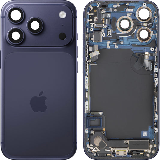 Poklopac baterije Apple iPhone 17 Pro, sa srednjom kućištem, kompletan, tamnoplav (Deep Blue), zamena